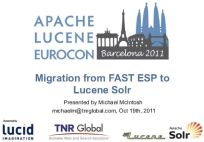 From Microsoft FAST to Lucene/Solr – Barcelona